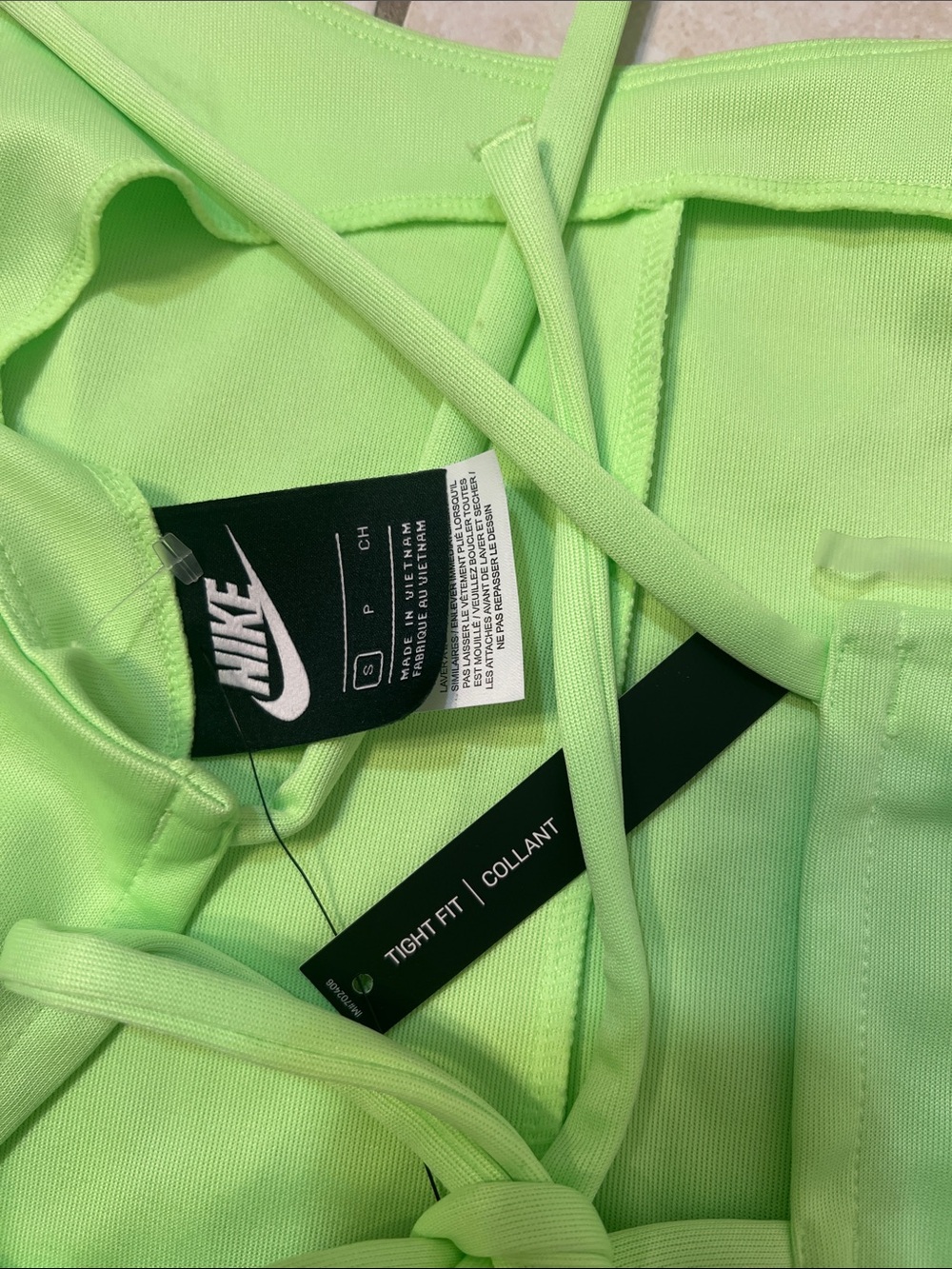Nike Neon Lime Tank. Open back. Size small - Picture 4 of 7